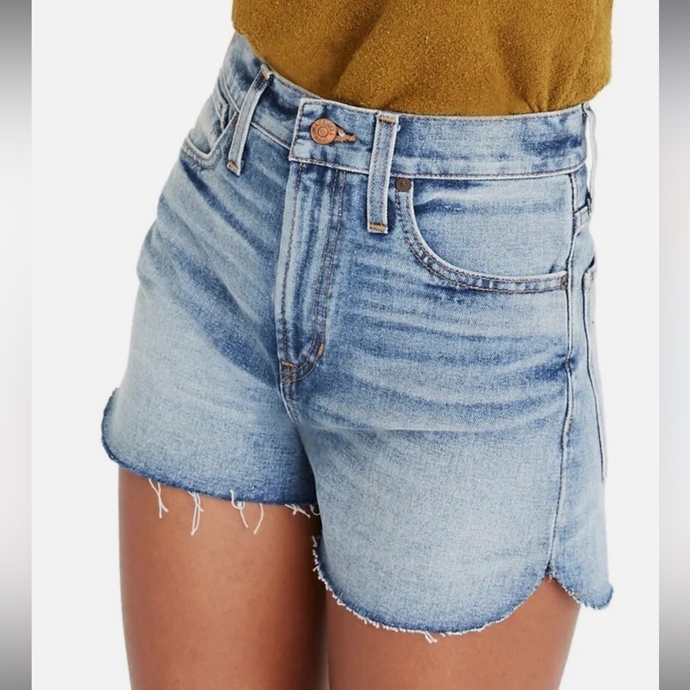 Madewell Light Wash Denim Jean Shorts